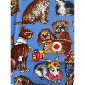 Fabric - OOP Whiskers And Paws Veterinary By Hoffman International 18” L x 22” W